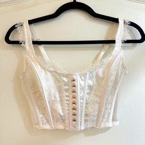 White Victoria's Secret Corset Top